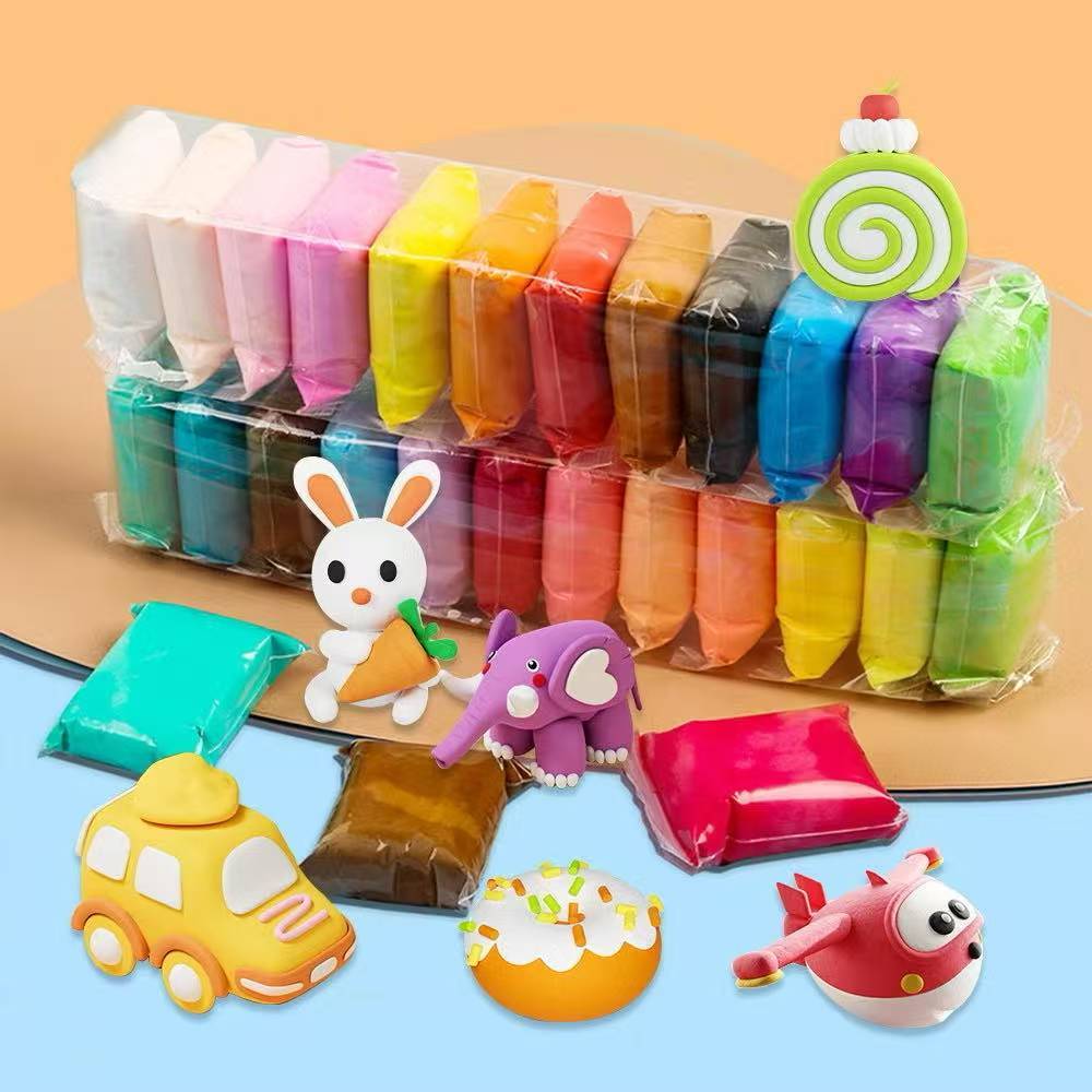 JS #Super Lightweight Air Dry Modeling Clay Kit DIY Light Air Clay Set ...