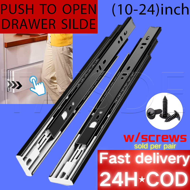 Drawer Guide Push To Open Drawer Guide Push Open Drawer Slide Heavy ...