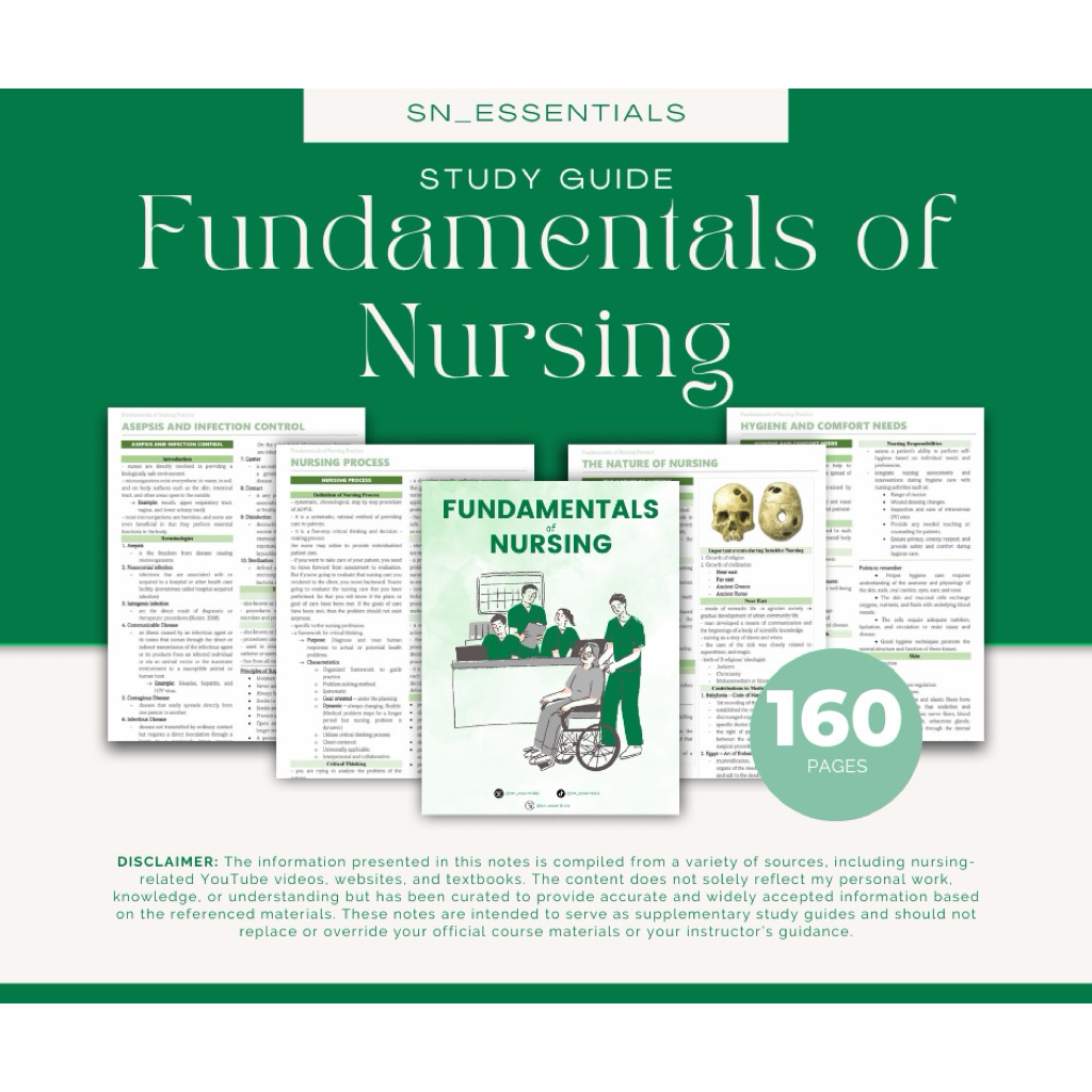 Fundamentals of Nursing Study Guide | Shopee Philippines