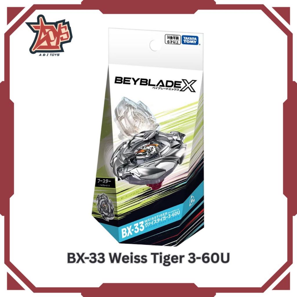 Beyblade X | BX-33 Weiss Tiger 3-60U | Ban Kee Release | Shopee Philippines