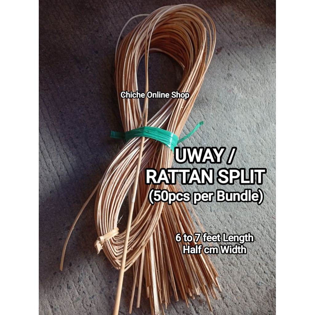 UWAY OR RATTAN SPLIT 6-7 FEET (50PCS PER ORDER) | Shopee Philippines