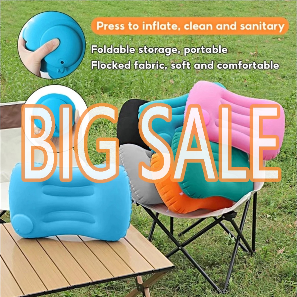 BIG SALE!!!Portable Travel Inflatable Pillow Square Neck Pillow ...