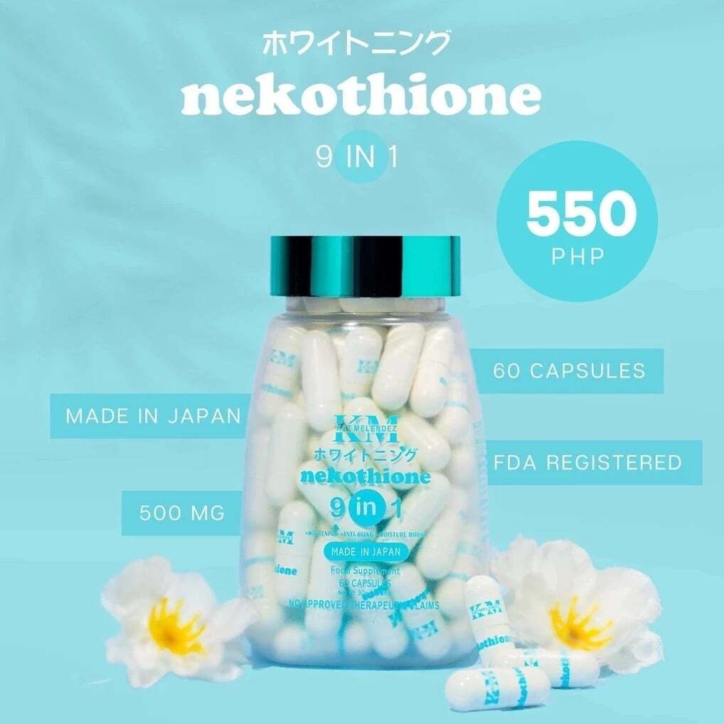 Nekothione By KM Glutha Collagen 60 capsules in Bottle with Trial Pack FDA APPROVED