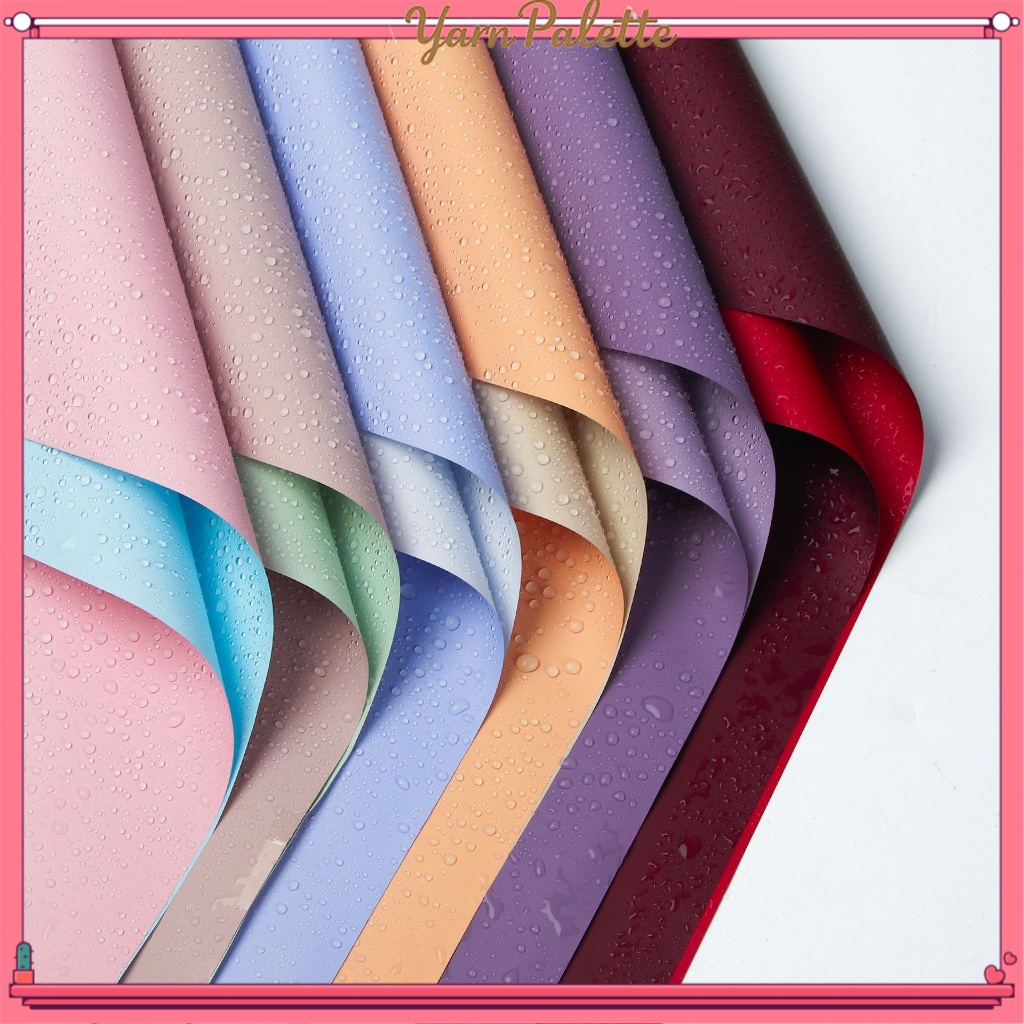 【20PC】Double sided dual color waterproof wrapping paper high-end flower ...