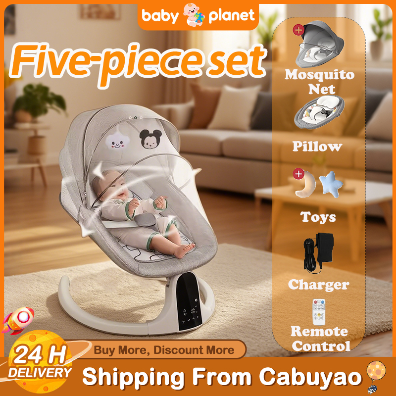 Electric Baby Swing Automatic Rocking Chair with Remote Control 5-Speed ...