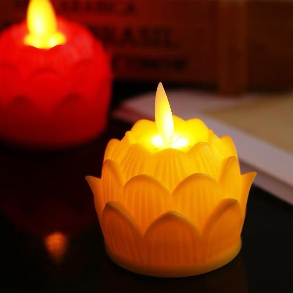 Lotus Design Electronic Candle LED flameless candle family birthday ...
