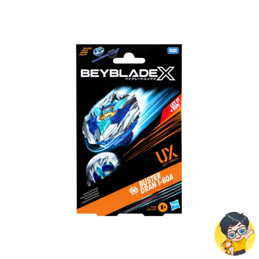 Beyblade X Buster Dran 1-60a Ux, Toupie De Type Endurance Et Lanceur, Toupies De Combat Authentiques Takara Tomy, 8 ans à Prix