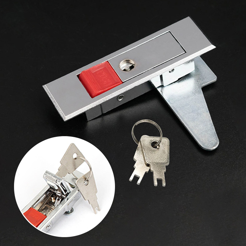 Push button Distribution Box Lock Chassis Cabinet Spring-loaded Flat ...