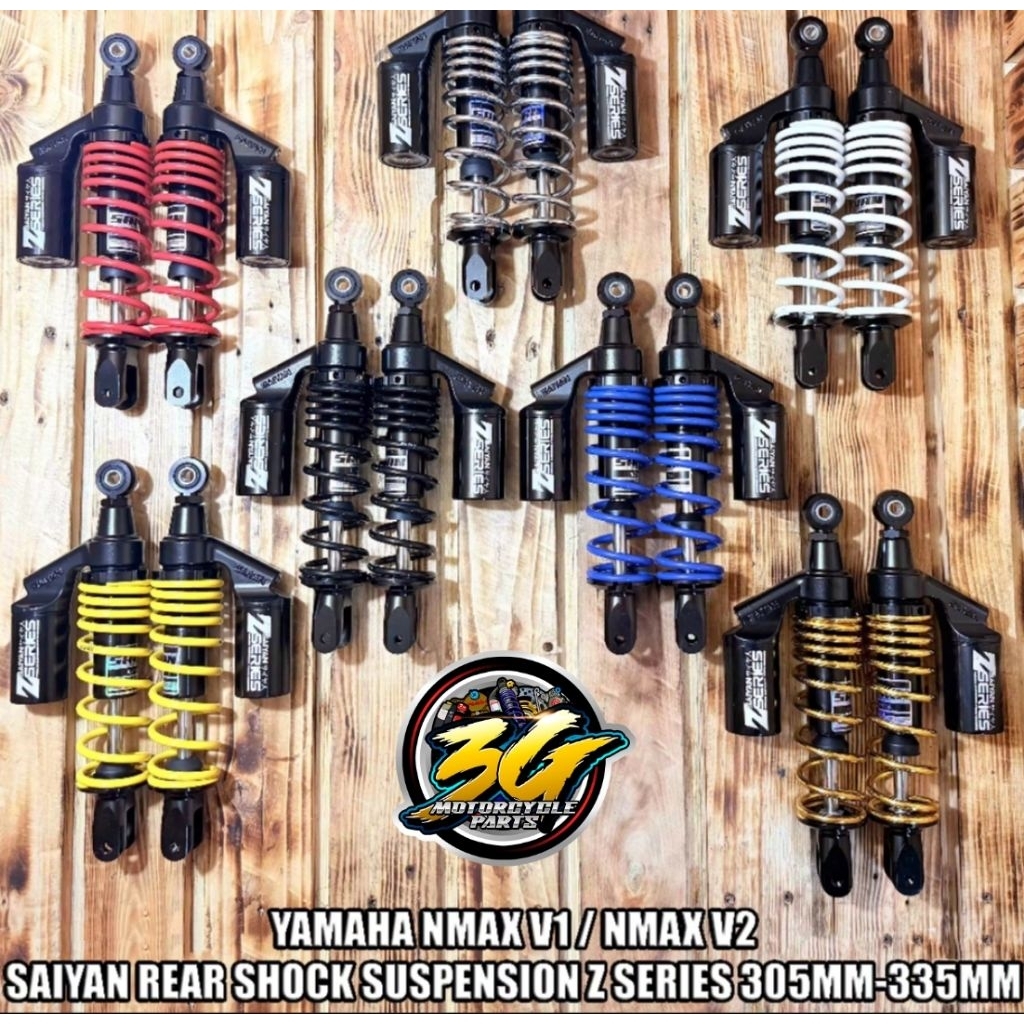 SAIYAN AEROX, NMAX V1, NMAX V2 REAR SHOCK SUSPENSION Z SERIES W/ TANK ...