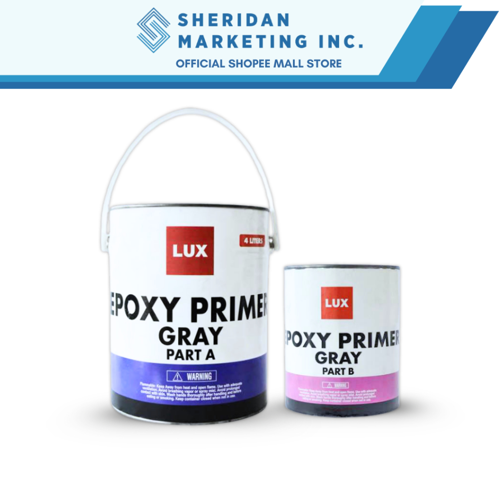 Lux Epoxy Primer Gray w/ Catalyst 4L | Shopee Philippines