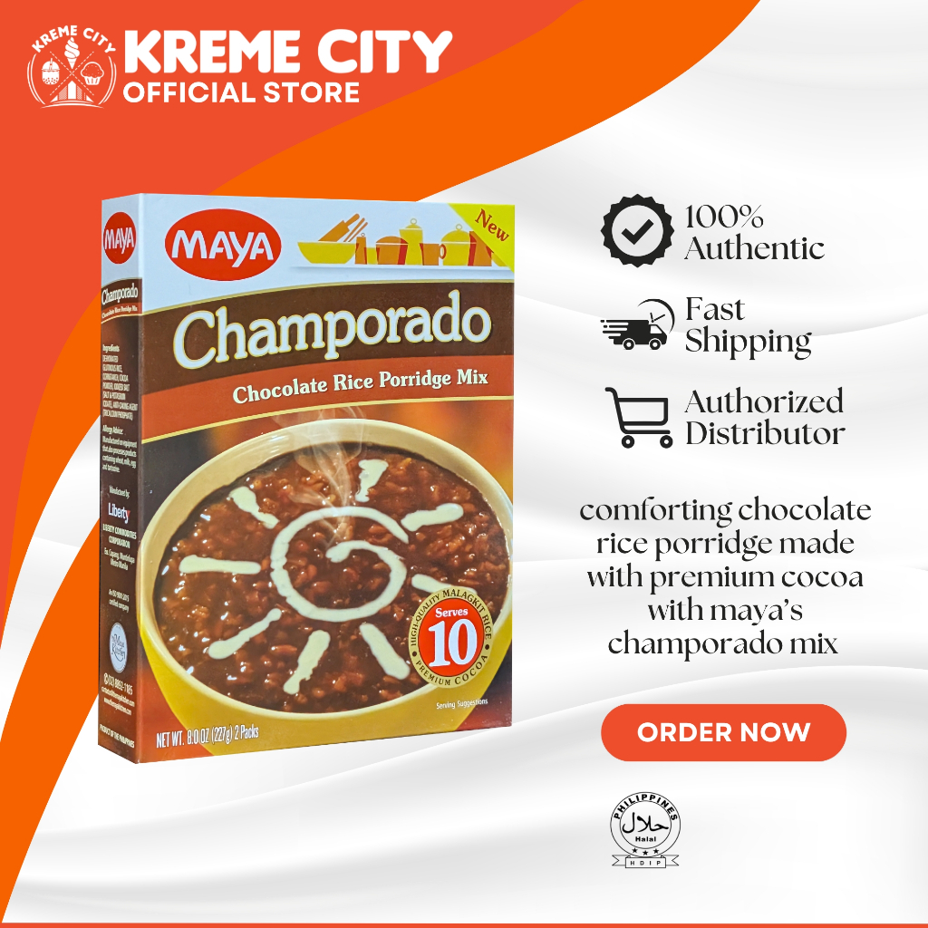 Maya Champorado Chocolate Rice Porridge Mix 227g | Shopee Philippines