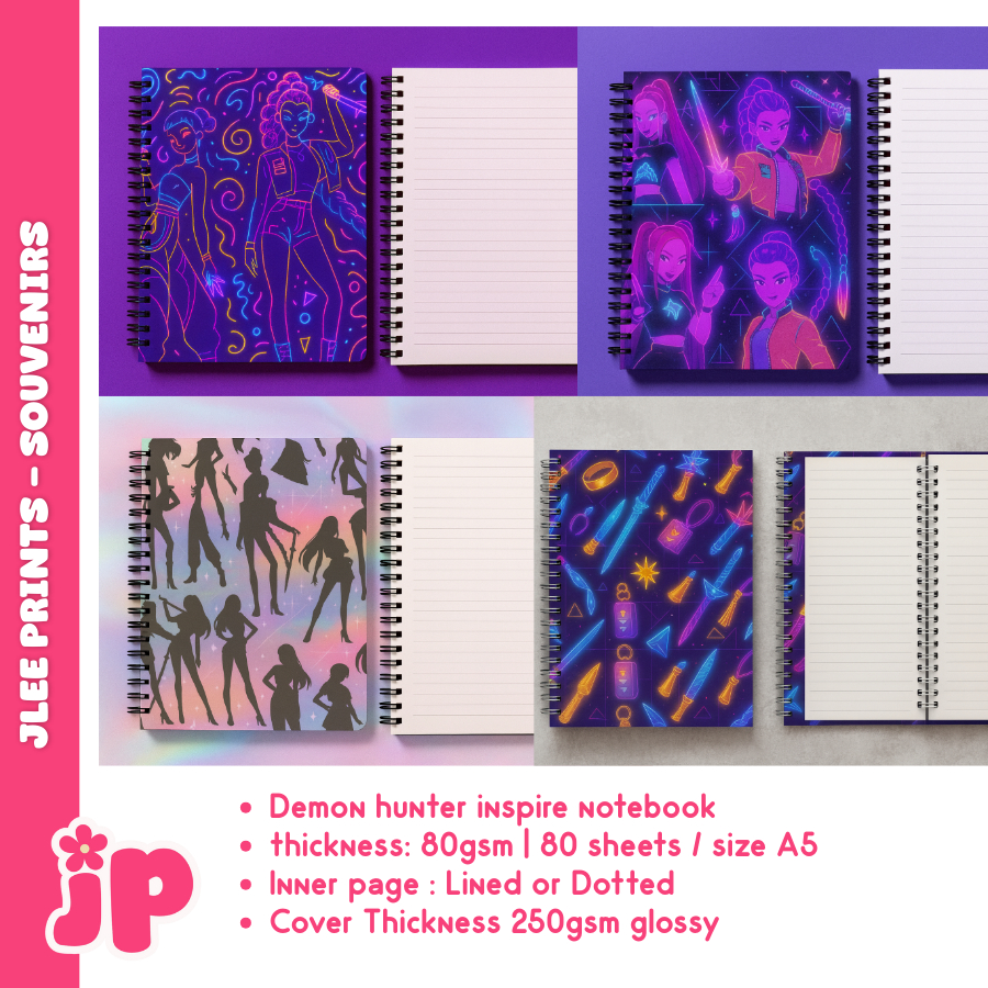 K-POP Demon Hunter Inspired Notebook A5, Anime Notebook Covers, for ...