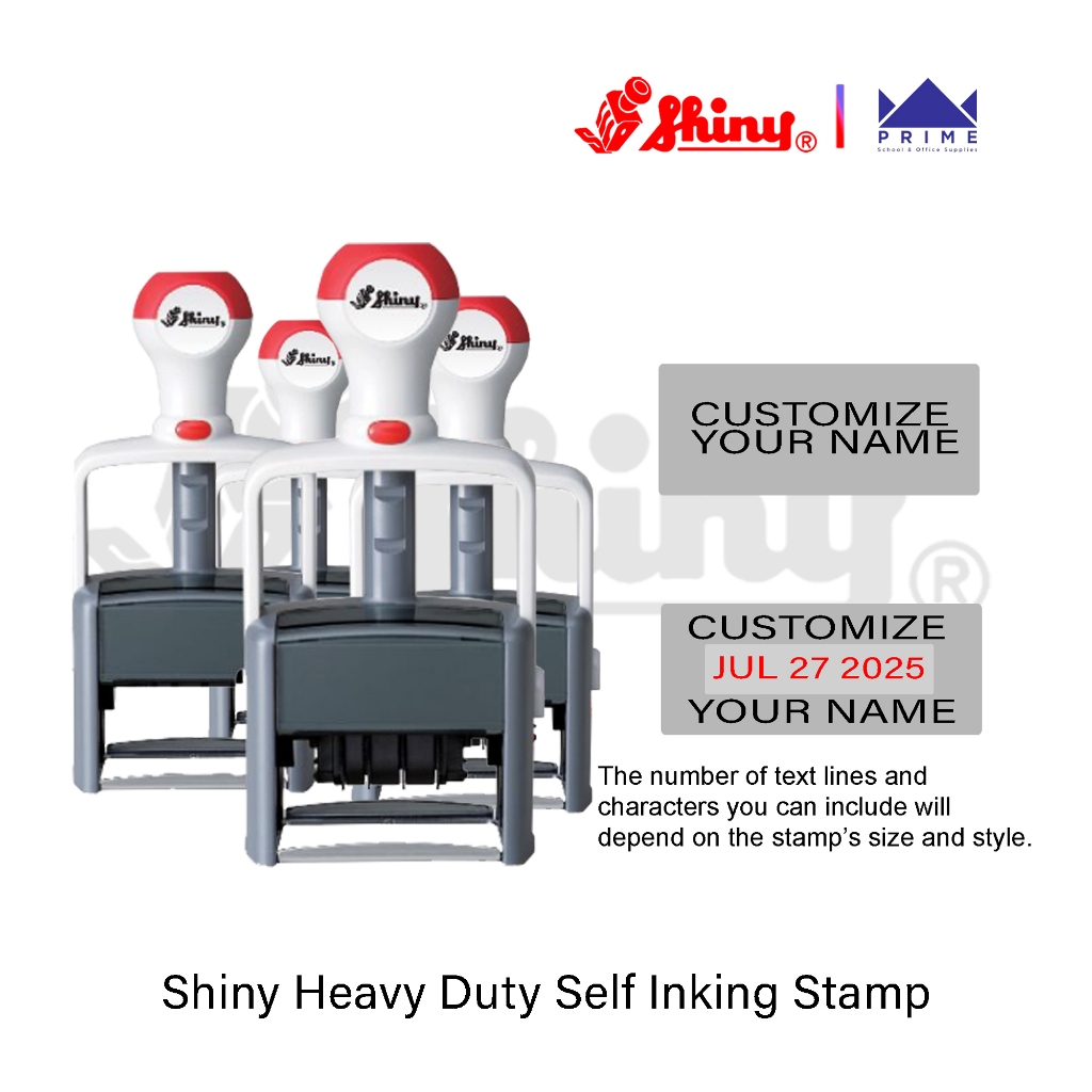Prime Shiny Self Inking Heavy Duty Stamp w/Date | Shopee Philippines