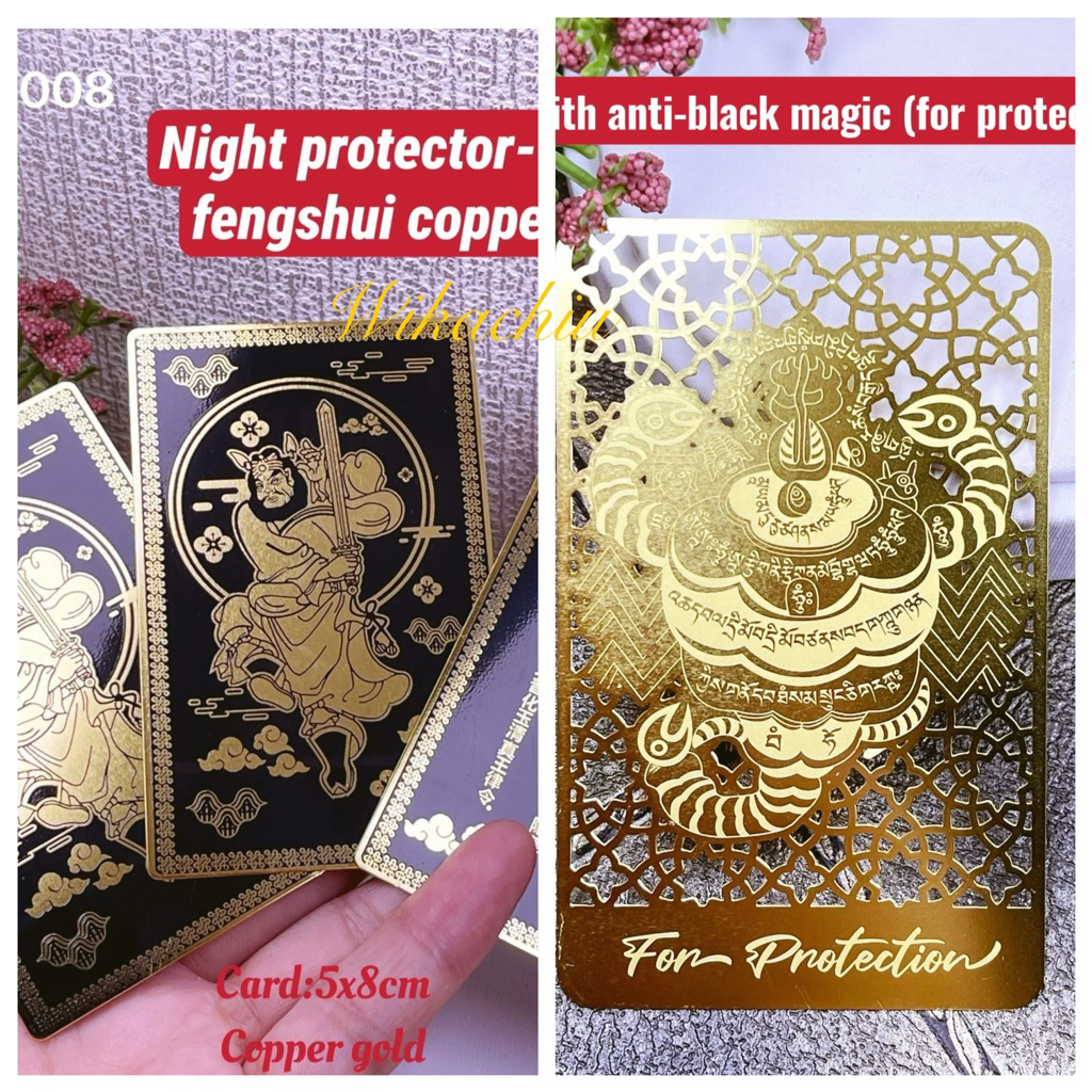 (wikachiu)protection card for ghost month chungkwei card and anti black ...