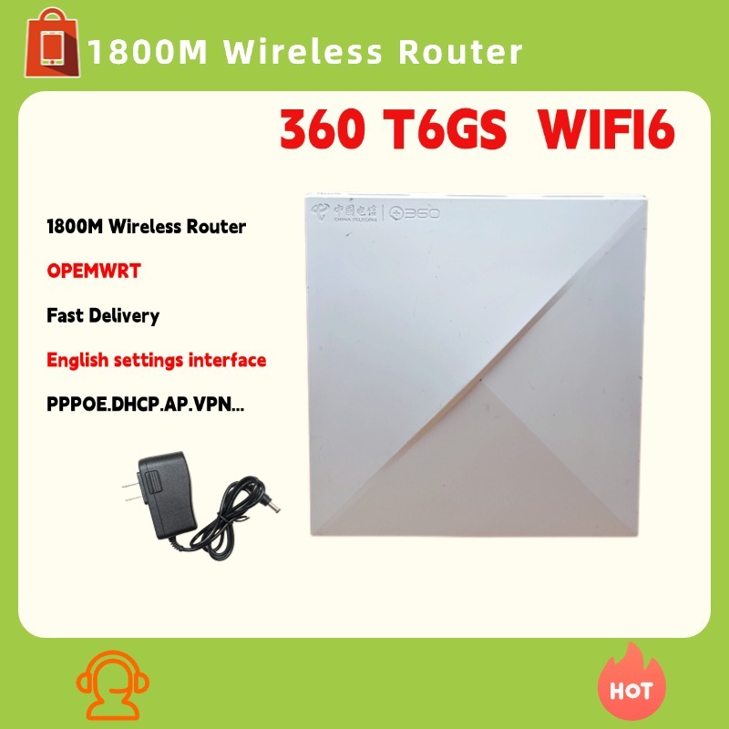 Second Hand 360 T6GS 1800M Wireless Router WIFI6 5.8G&2.4G Dual Band ...