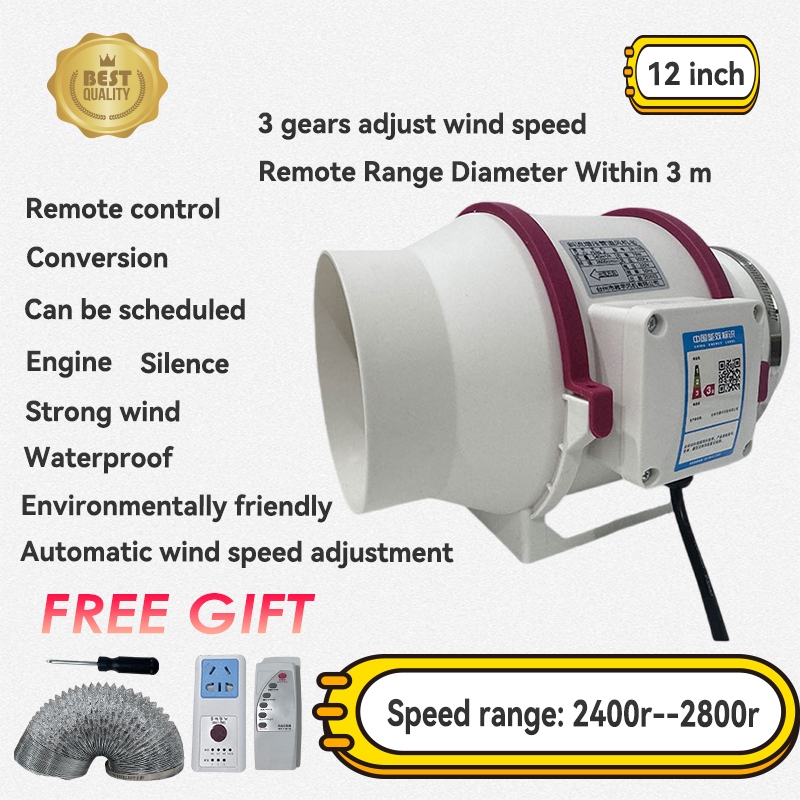 【Remote Control】Exhaust Fan Extractor Fan Kipas Ekzos for Bedroom ...