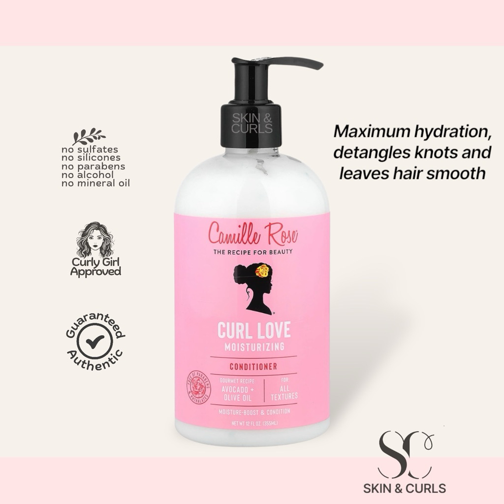 Camille Rose Curl Love Moisturizing Conditioner 12oz – CGM Approved ...