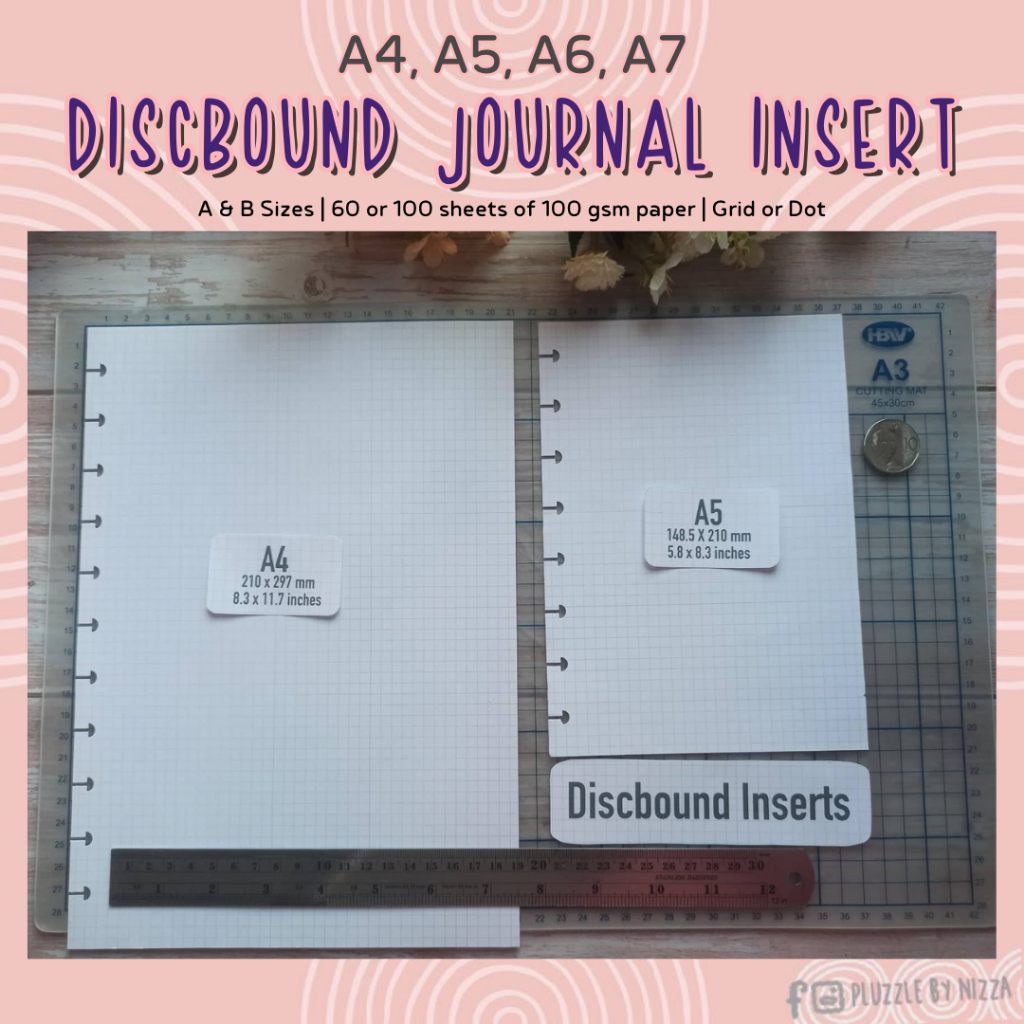 Discbound 100gsm Paper Sheets | Loose Leaf Rainbow Unicorn Grid and Dot ...