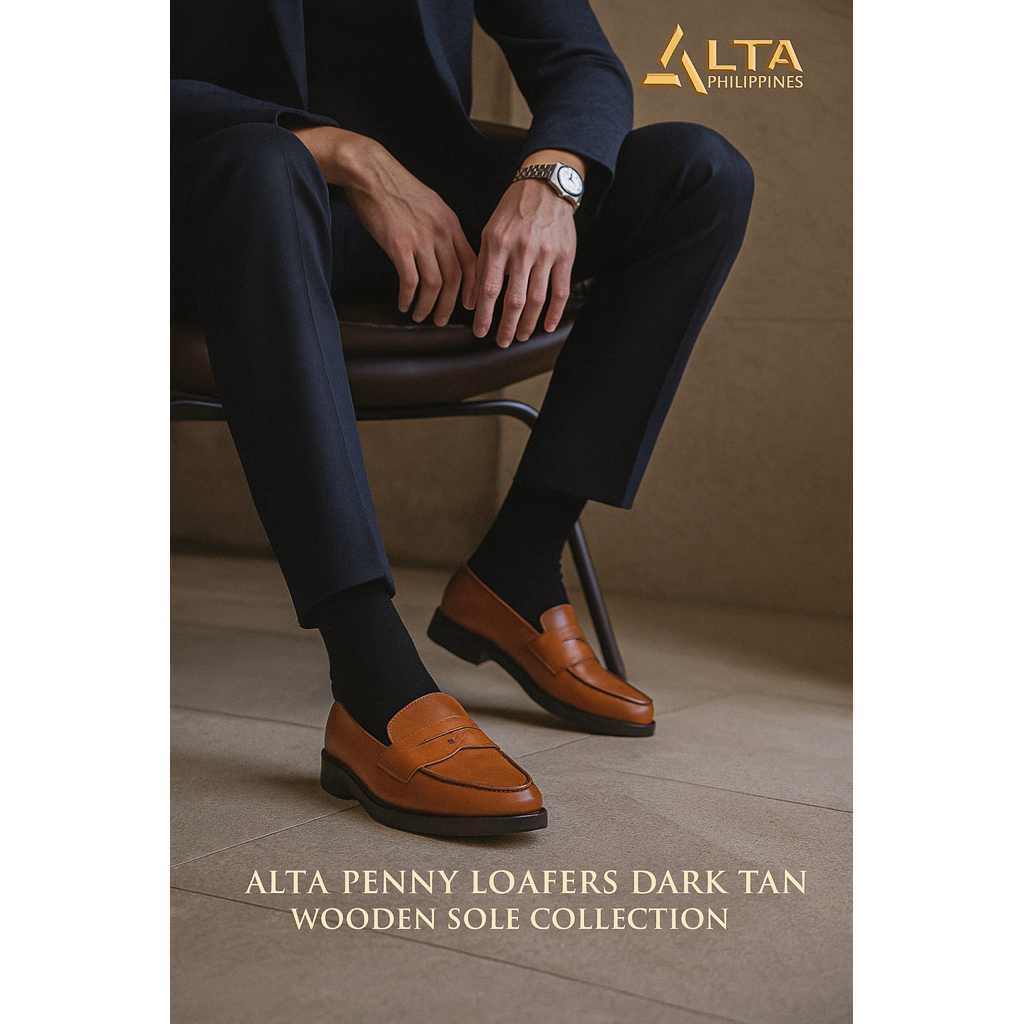ALTA PENNY LOAFERS WOODENSOLE COLLECTION (MEN) GENUINE LEATHER SHOES  MARIKINA MADE