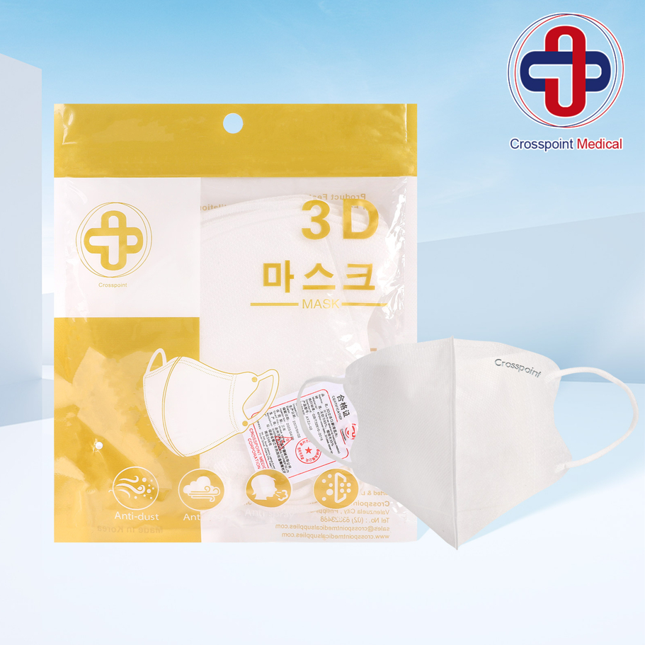 Crosspoint 3D FaceMask 10pcs ( WHITE ) | Shopee Philippines