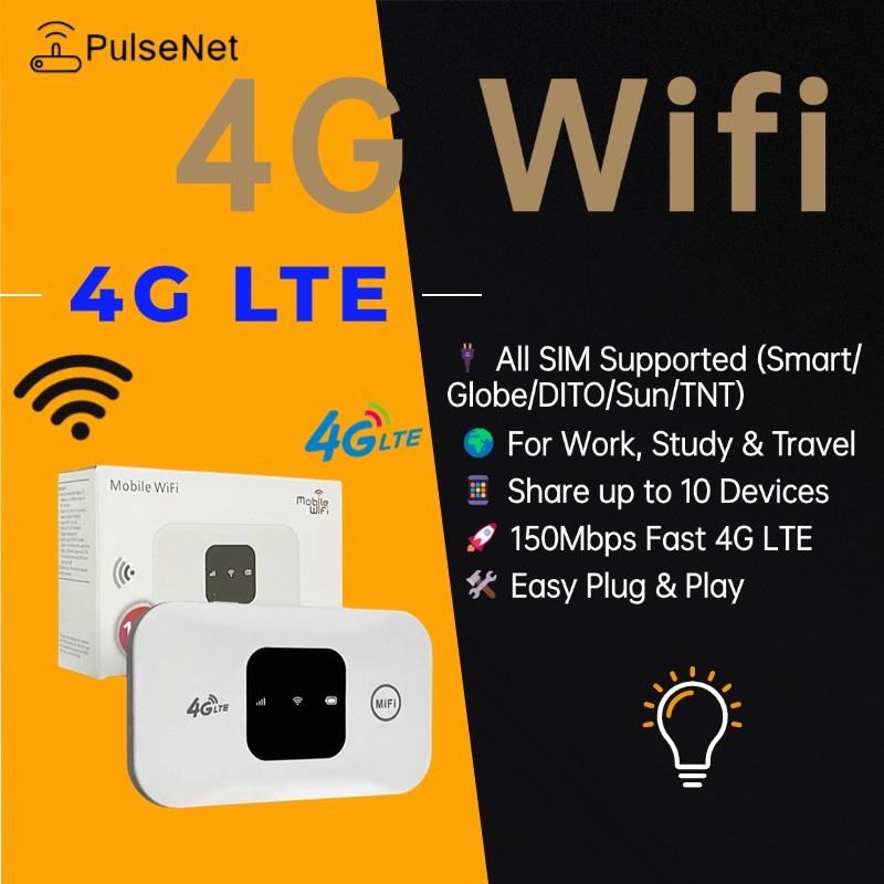4G LTE Pocket WiFi Router – 150Mbps Fast Hotspot | Openline All SIMs ...