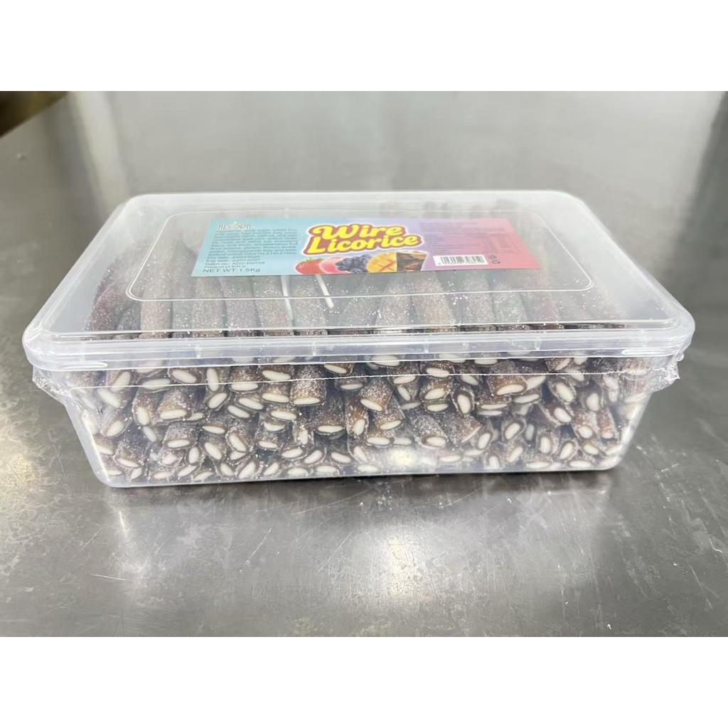 Adora Sour Wire licorice Sour Stick Gummy Candy Sweet 500grams | Shopee ...