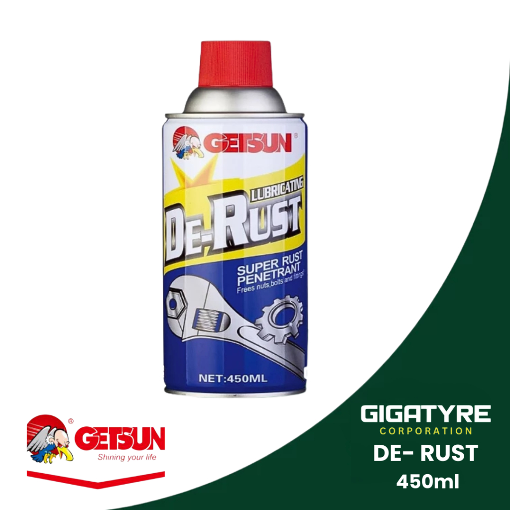 GIGATYRE - GETSUN DE-RUST 450ml SUPER RUST PENETRANT G-2012 | Shopee ...