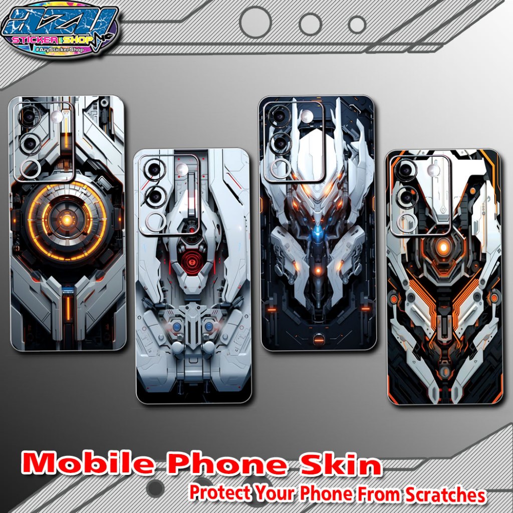 Robotic A Theme Mobile Skin Sticker Available on Any Mobile 