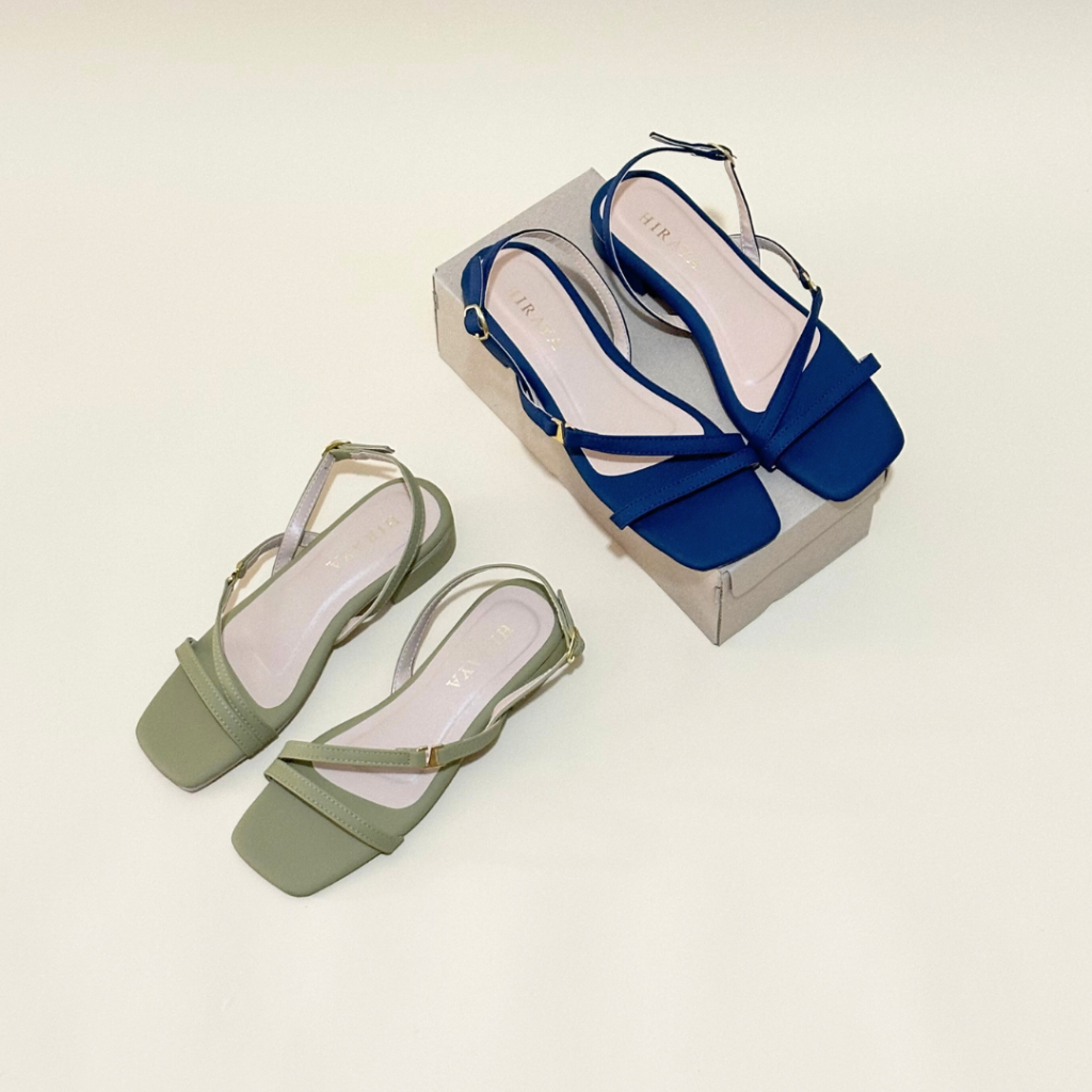 Hiraya Footwear Camilla 1 inch block heels sandals for women Minimalist ...