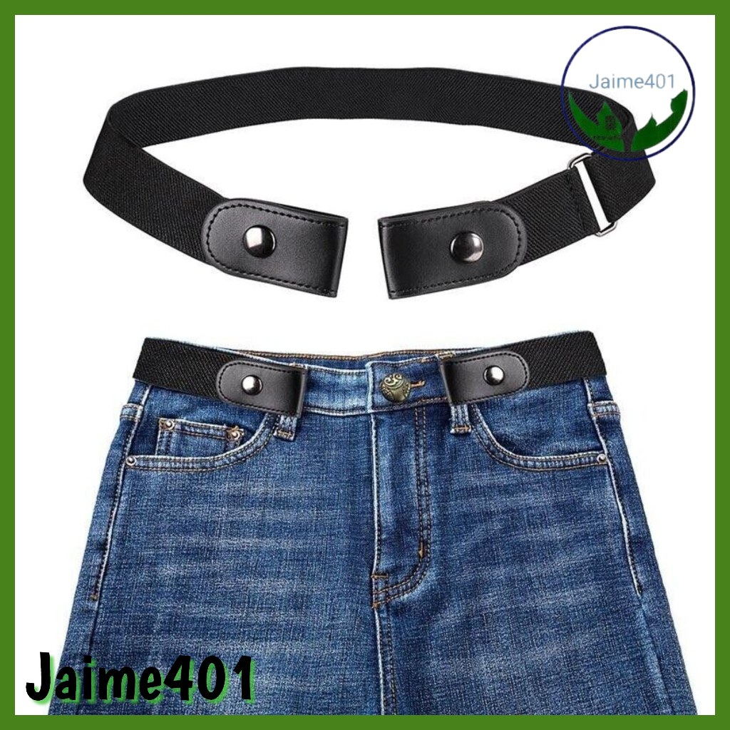 JAIME401 1pcs Women Canvas Belt Lazy Invisible Belt Women No Trace Jeans  Wild Elastic Elastic Belt