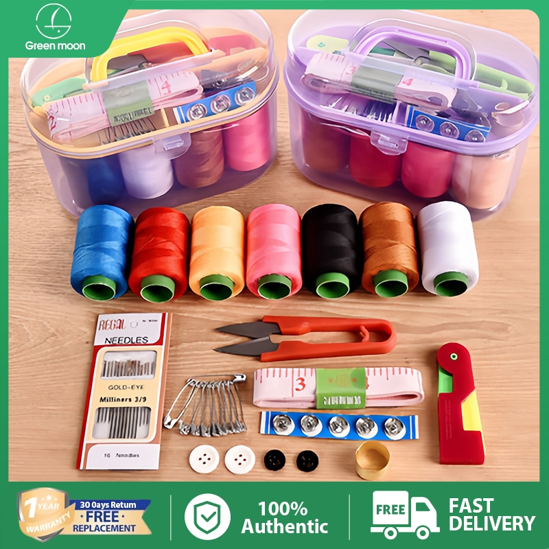 10 in1 Sewing Kit Box Set Small Household Sewing Tools Portable Sewing ...