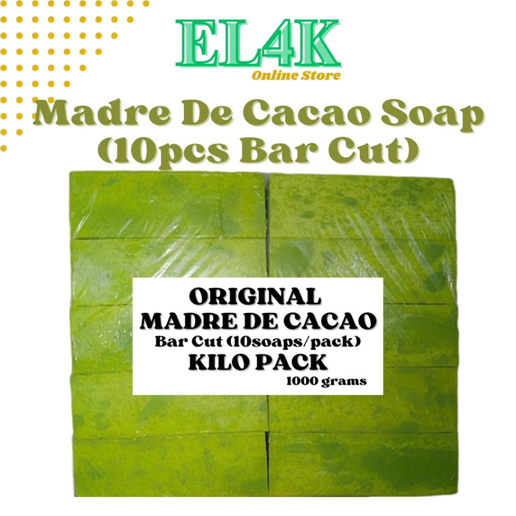 Madre de Cacao Soap BAR CUT 1kilo/pack(10bars) | Shopee Philippines