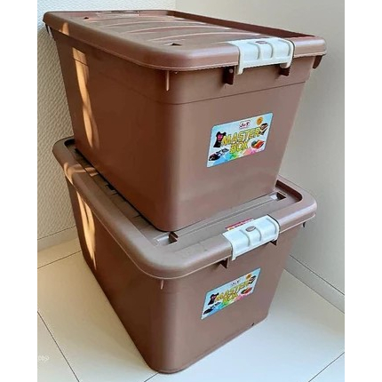 160L & 100L STORAGE BOX MOCHA COLOR STORAGE BOX J&T MASTER BOX | Shopee ...