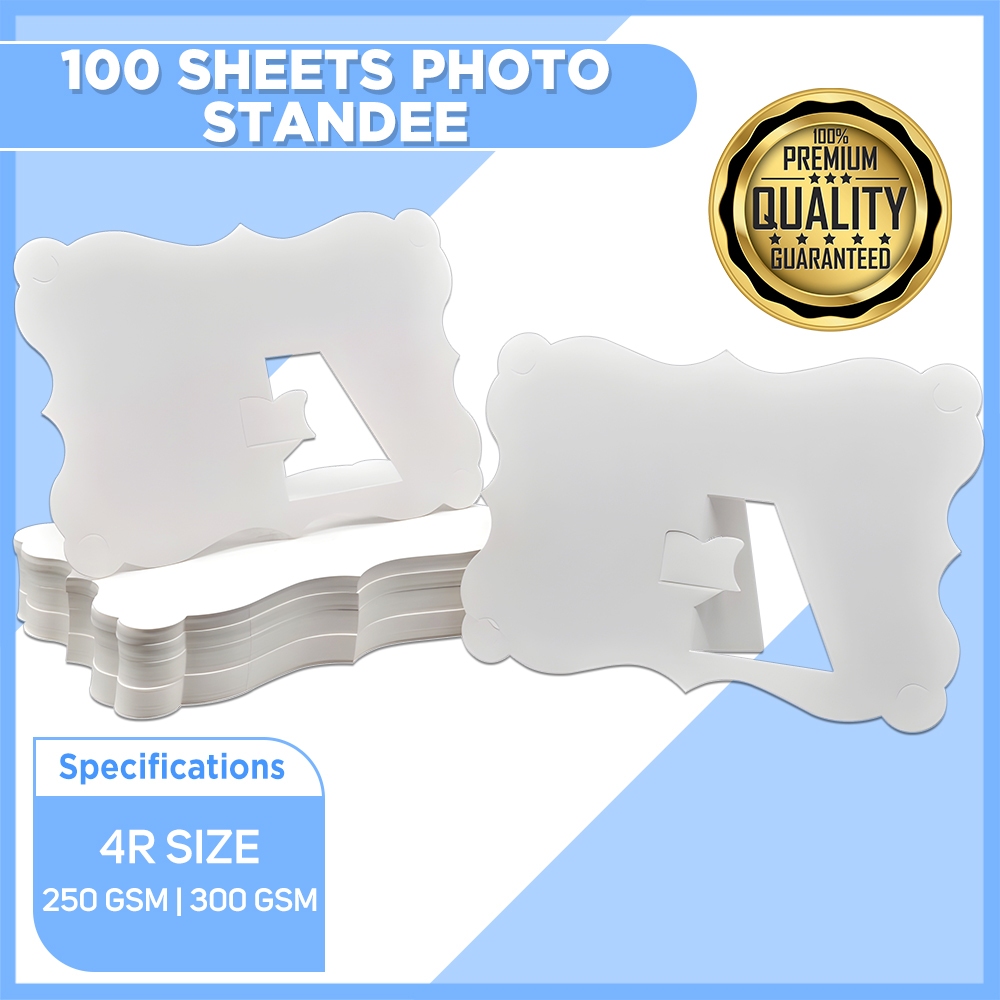 100pcs Photo Standee Photobooth Frame 4R/5R Size 250gsm & 300gsm ...