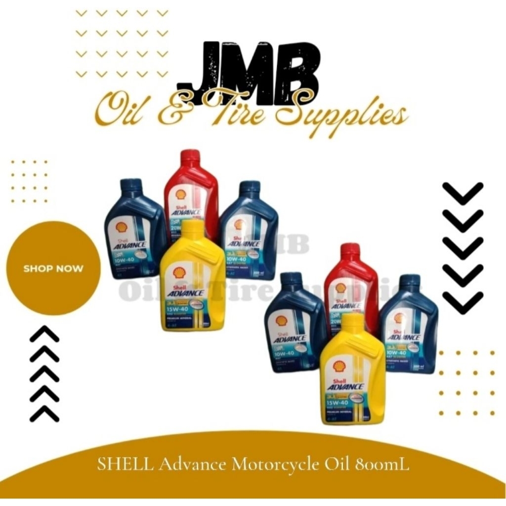 SHELL Advance Motorcycle Oil 800mL. (10pcs) | Shopee Philippines