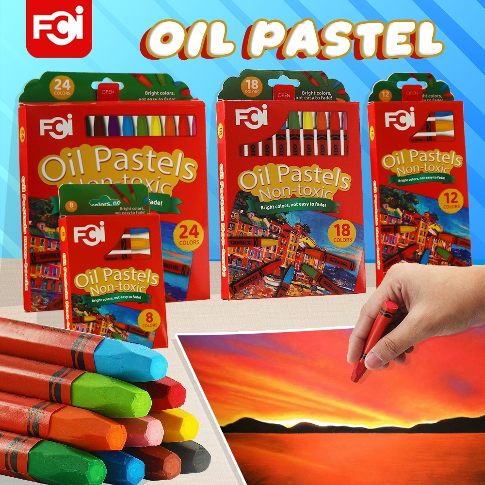 FCI Oil Pastel Set 8/12/18/24 ColorsPainting Soft Drawing Grffiti Art ...