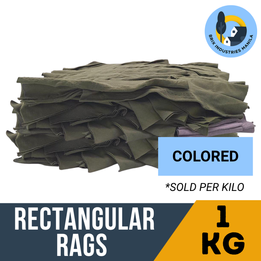 Cotton Rags Basahan Rectangle 1kg Colored or White Construction ...