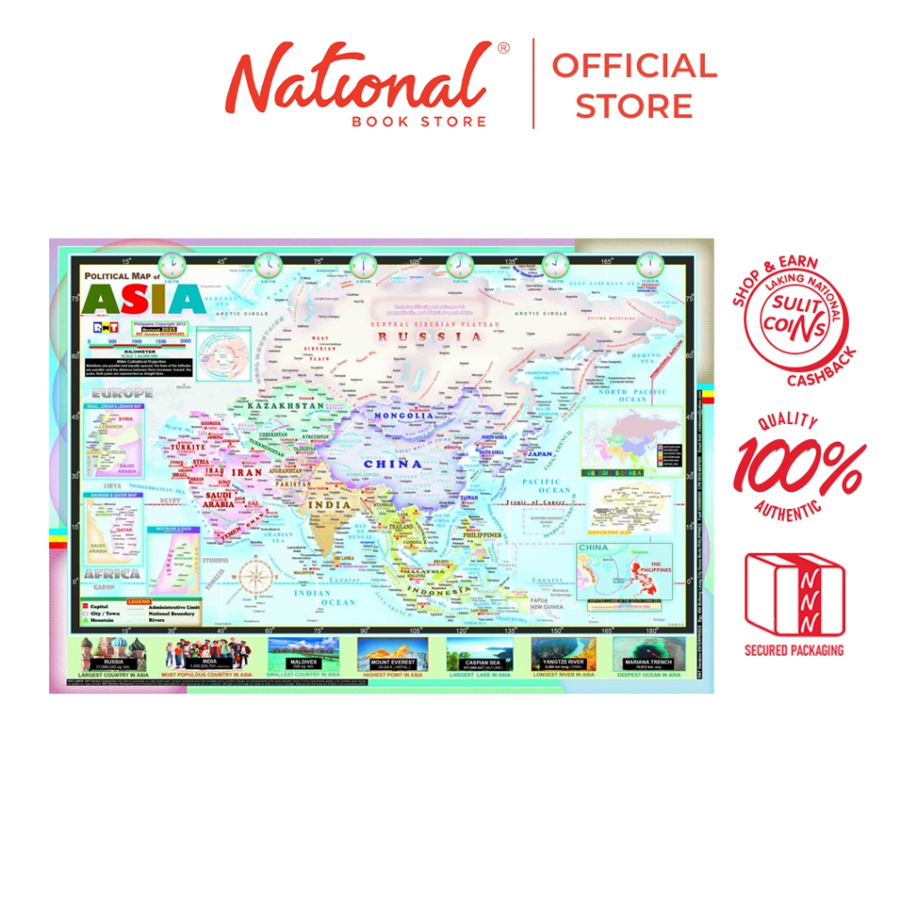 Political Map of Asia 2018 by RNT Danabon Enterprises - Maps ...