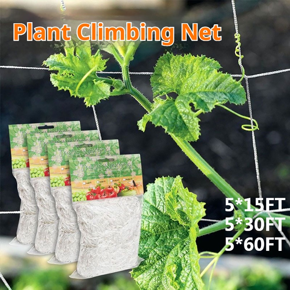 Garden Durable Nylon Trellis Net Heavy-Duty Support for Climbing Vine ...
