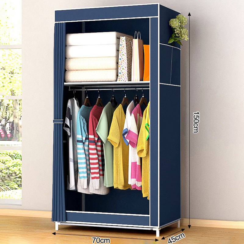 Free Standing Folding Wardrobe Rack Free-Standing Closet Organizer