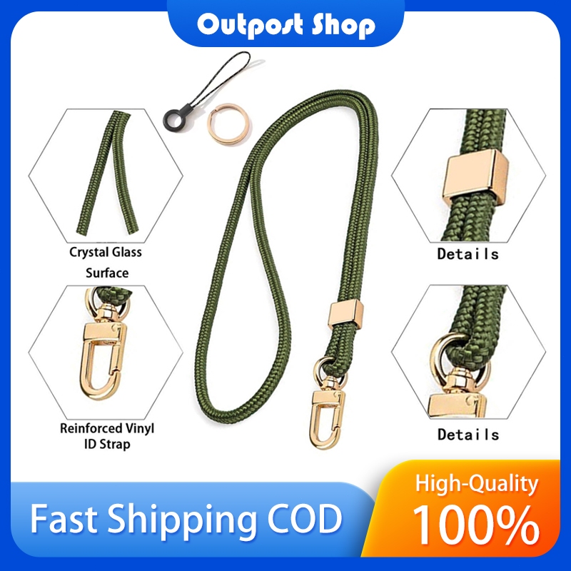 SING F LTD 2PCS PU Leather Braided Lanyard Neck Strap Retainer with Key Ring and Swivel Lobster Claw Clasp for Keys Wallet ID Card Name Badge Mobile Phone 1PCS Black