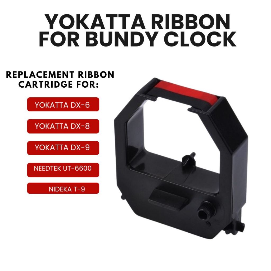 Standard Ribbon Ink Cartridge for Time Recorder Machine Yokatta Ribbon ...