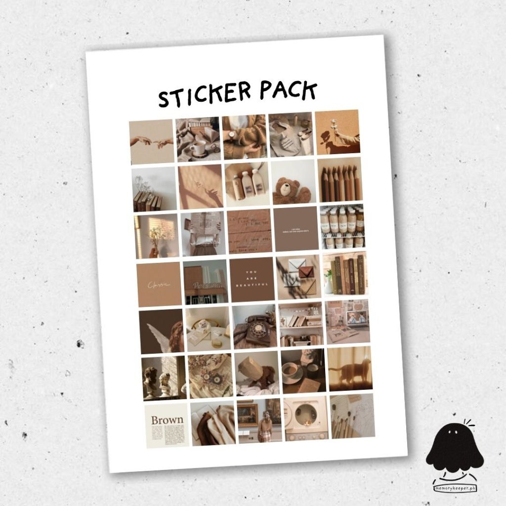 Colour Palette Sticker Set For Journals and Scrapbooks - 35pcs/pack ...