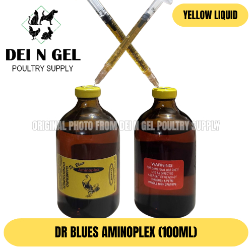 DR. BLUES AMINOPLEX 100ML - WITH FREE 1CC SYRINGE - YELLOW LIQUID NEW STOCK  | Shopee Philippines