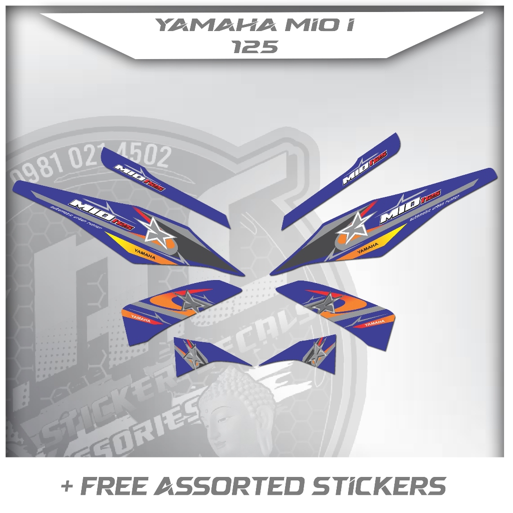 Yamaha Mio I 125 Starry Sticker Decals 2025 | Shopee Philippines