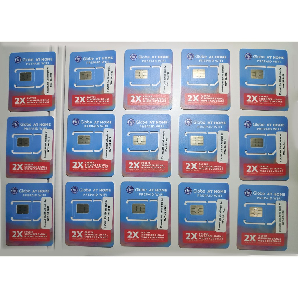 GLOBE AT HOME PREPAID WIFI SIM with 10GB DATA (GHPW SIM) | Shopee ...