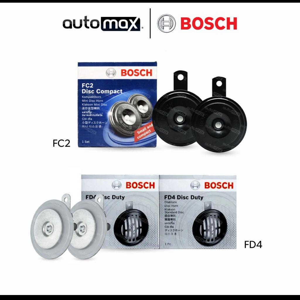 Bosch High-Quality Compact Disc Car Horn Set - FC2 (12V) / FD4 (24V ...
