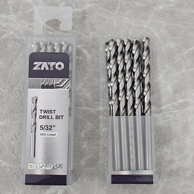ZATO TWIST DRILL BIT HSS M35 COBALT for Stainless Steel metal Sold per ...
