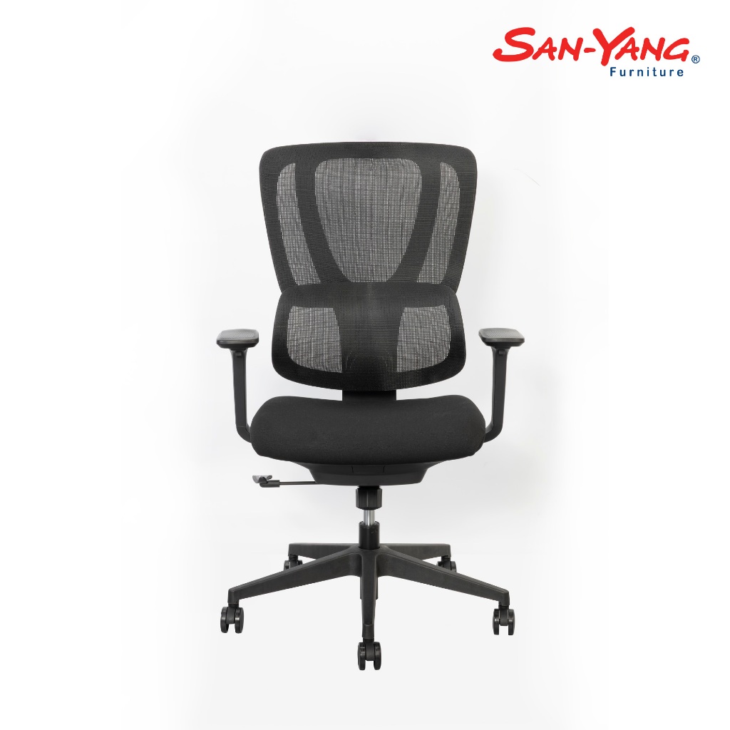 San-Yang Furniture Office Chair with Adjustable Armrest Black 400035 ...
