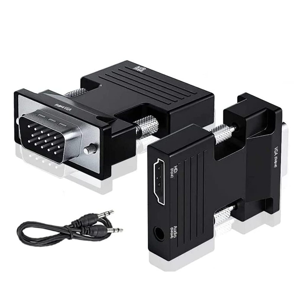 HDMI Female To VGA Male Converter with Audio Adapter Support 1080P ...